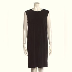 Helmut Lang NEW Black sheath / shift knee length dress. size M.